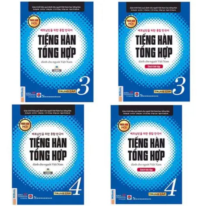 Combo Sách Giáo Trình Tiếng Hàn Tổng Hợp Trung Cấp 3 & 4