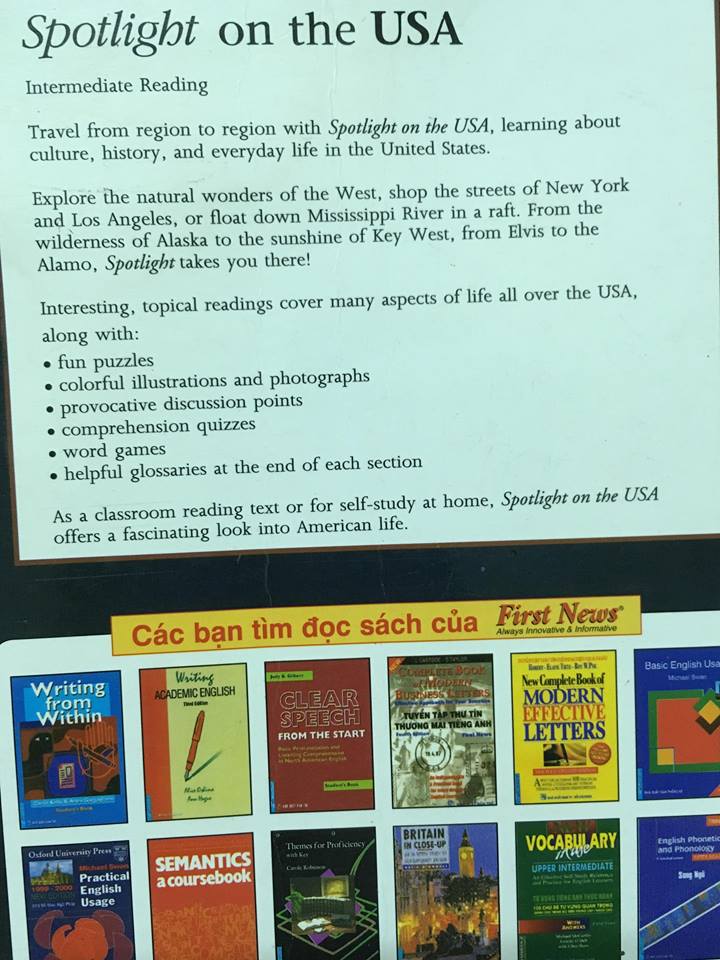 Sách Spotlight on the USA 
