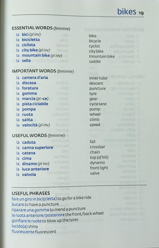 Easy learning Italian Words in colour 