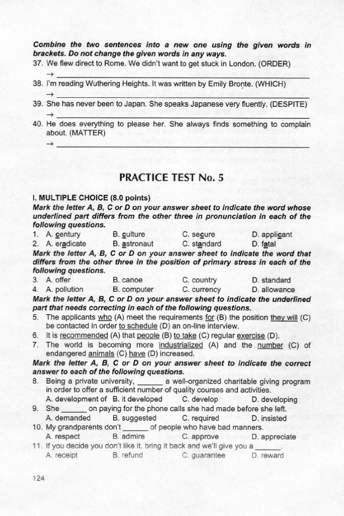 Sách Ôn tập thi tuyển sinh vào lớp 10 môn Tiếng anh