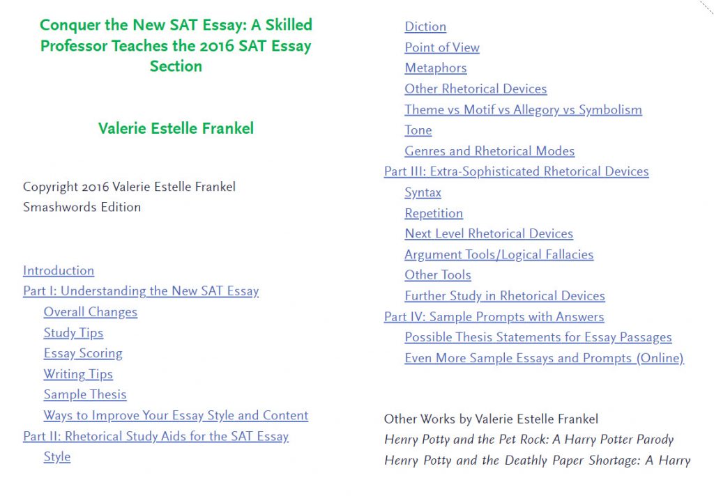 Sách Conquer the New SAT Essay