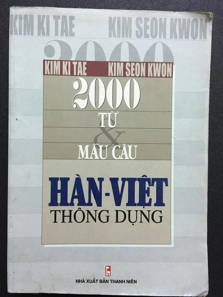 Sách 2000 từ và mẫu câu Hàn – Việt