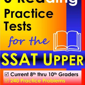 Sách 6 Reading Practice Test for the SSAT Upper PDF - Test Master