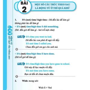 Sách 600 động từ bất quy tắc trong tiếng Anh