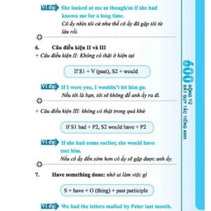 Sách 600 động từ bất quy tắc trong tiếng Anh