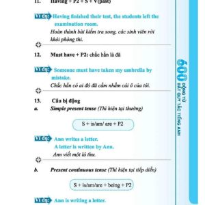 Sách 600 động từ bất quy tắc trong tiếng Anh