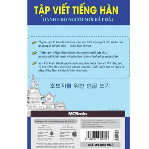 Sách Tập Viết Tiếng Hàn Dành Cho Người Mới Bắt Đầu