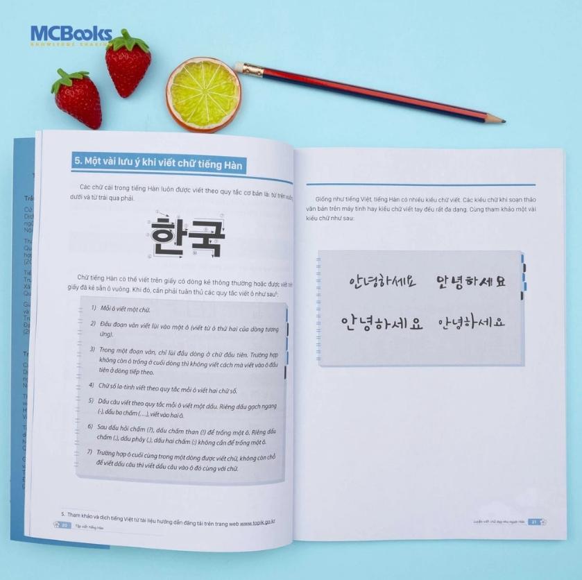 Sách Tập Viết Tiếng Hàn – Luyện Viết Chữ Đẹp Như Người Hàn