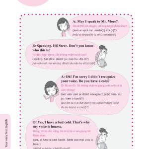 Sách Your very first English Tự học nghe nói tiếng Anh chuẩn dễ nhanh – Volume 1