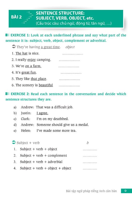 Sách Bài Tập Ngữ Pháp Tiếng Anh Căn Bản