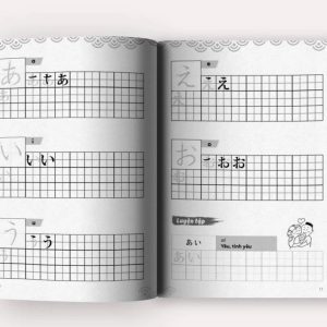 Sách Tập viết tiếng Nhật: Bảng chữ cái Hiragana