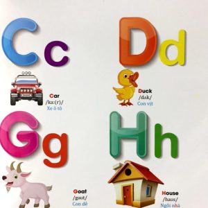 Sách Từ điển anh bằng hình chủ đề bảng chữ cái, số đếm, hình dạng, màu sắc, cờ các nước