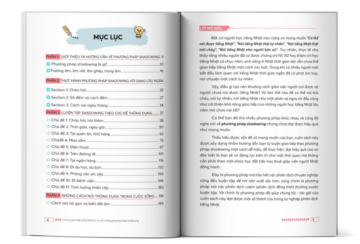 Sách Tự Học Tiếng Nhật Từ Con Số 0 Bằng Phương Pháp Shadowing