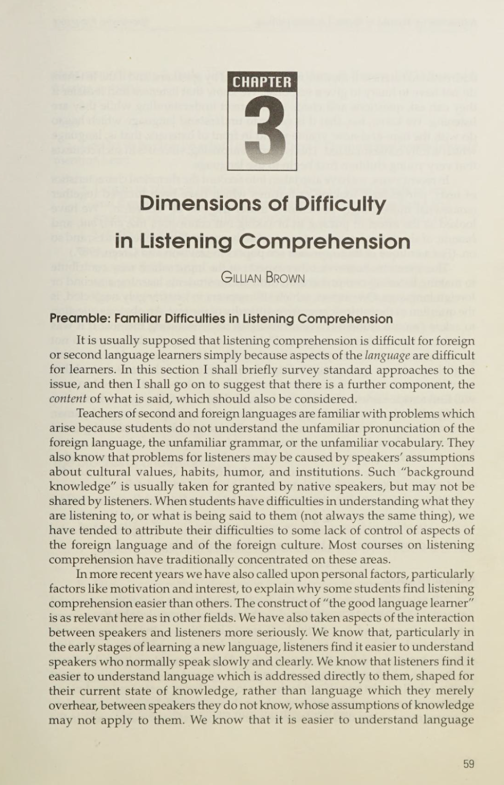 Sách A guide for the teaching of second language Listening
