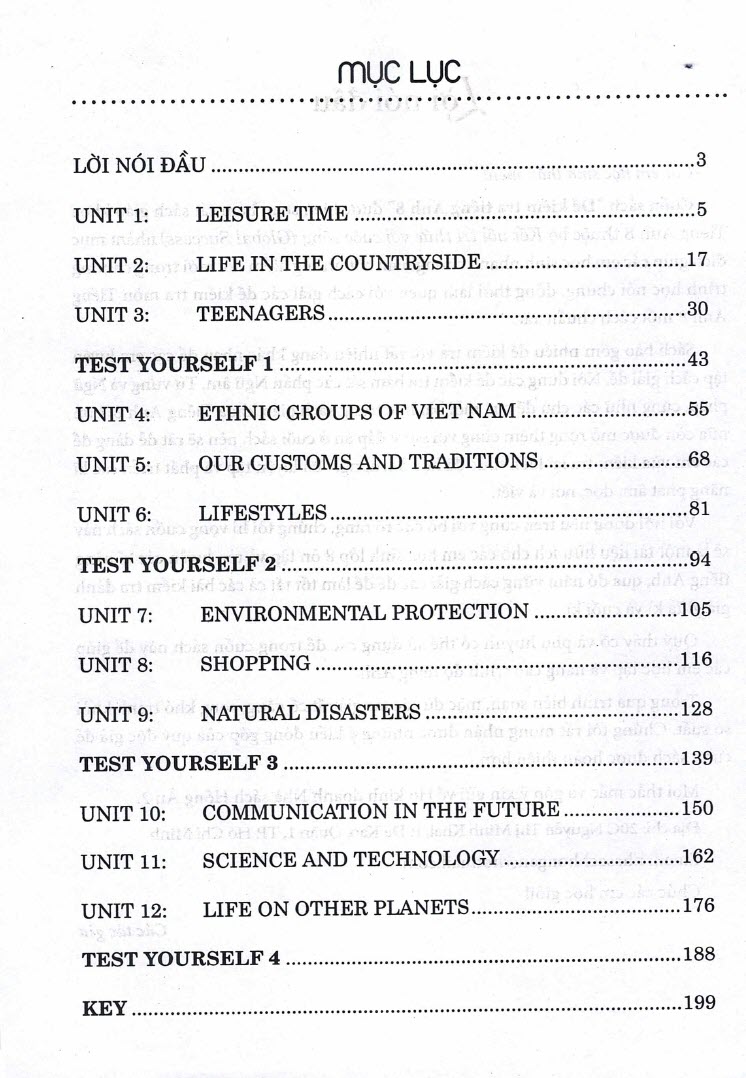 Đề kiểm tra tiếng Anh 8 