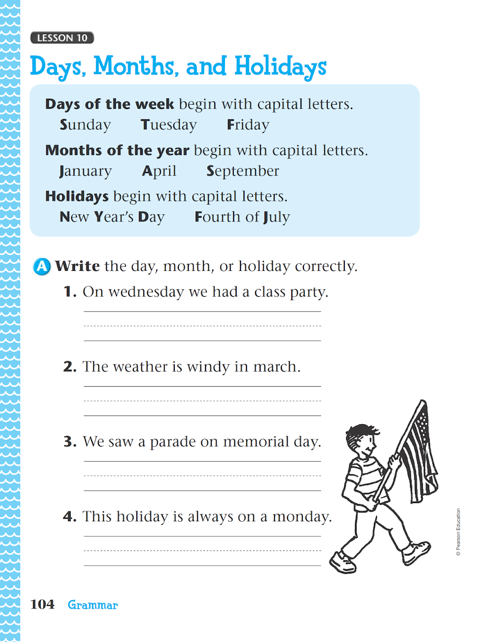 Sách The Grammar and Writing Book Grade 1 - Language Arts, Scott Foresman