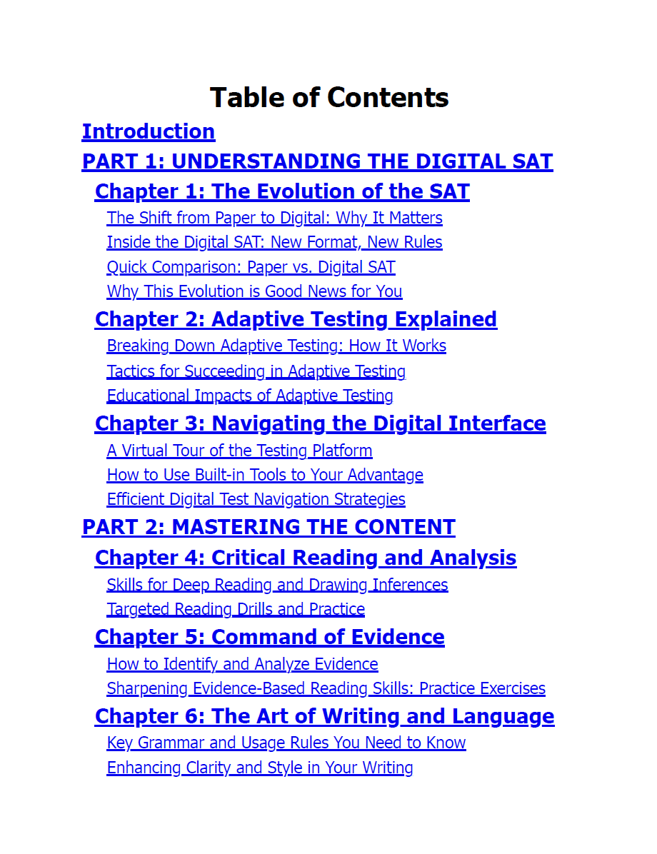 Sachs 2025 Digital Sat Mastery - Bryson Aldridge, full length practice tests