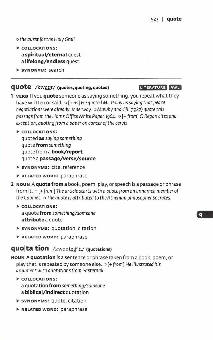 Sách Collins Cobuild Key Words For The Toefl Test