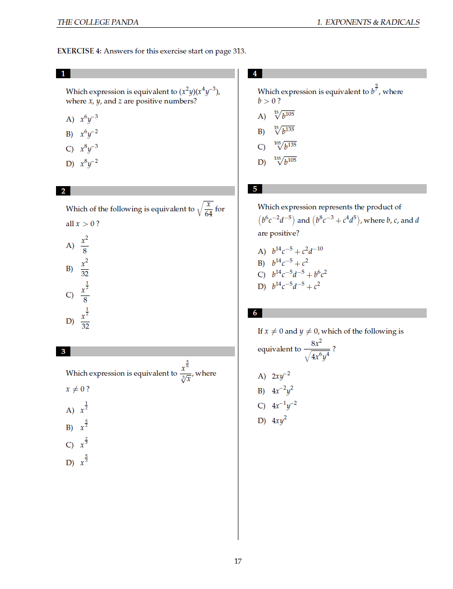 Sách The College Panda Sat Math - Advanced Guide And Workbook For The Digital SAT