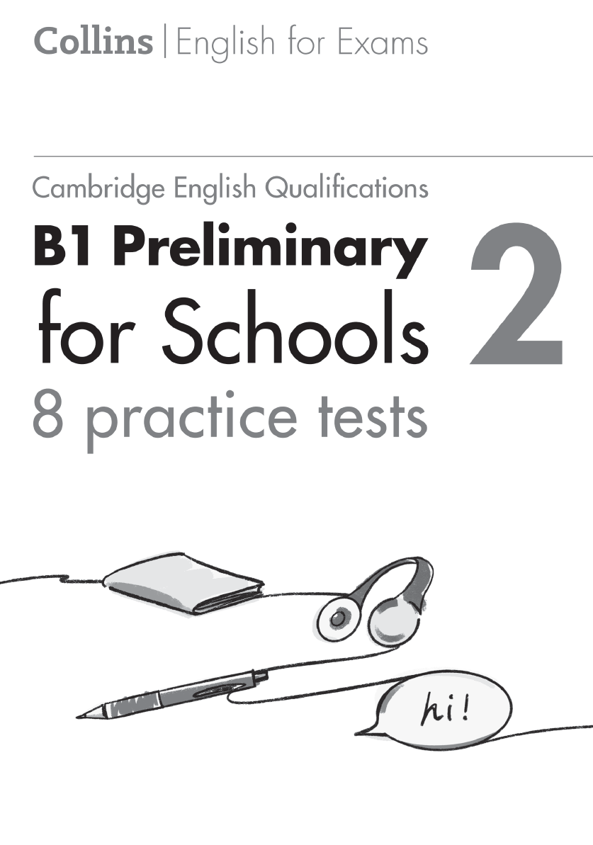 Sách Collins B1 Preliminary For Schools 2 - 8 Practice Tests (Book 2)
