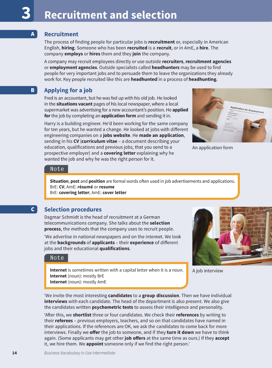 Sách Business Vocabulary In Use Intermediate - Bill Mascull, third edition
