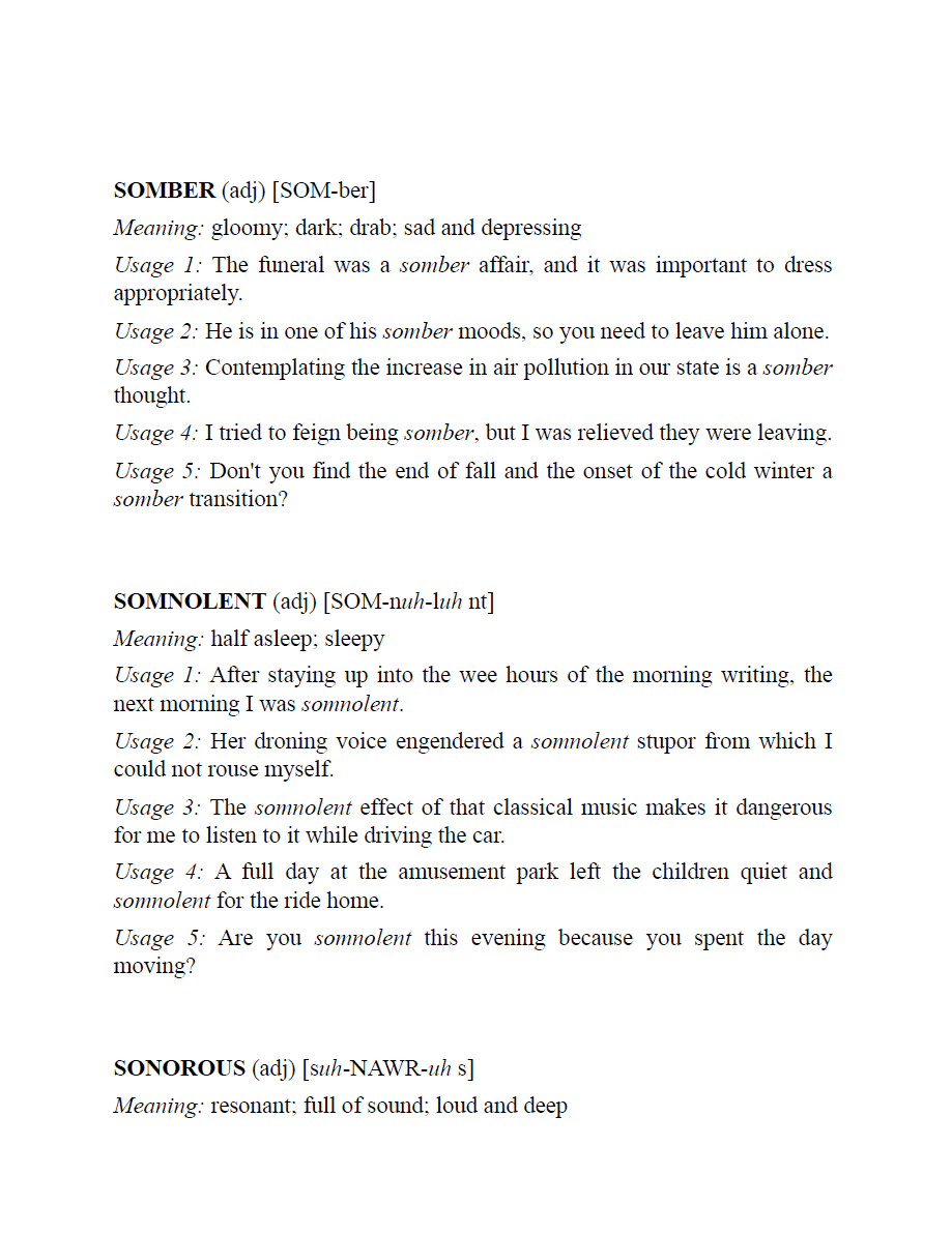 Sách GRE Words In Context The Complete List - Third Edition, Vibrant