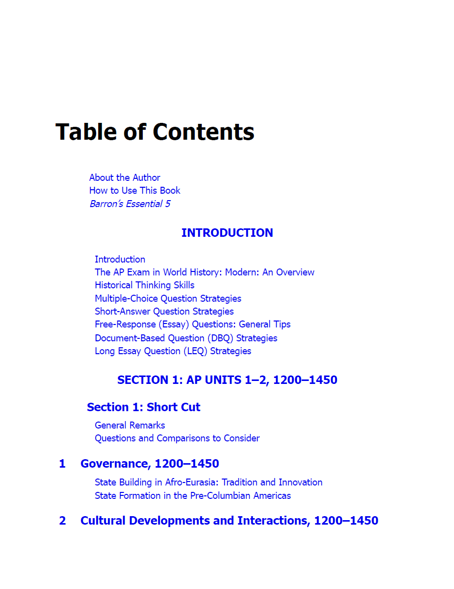 Sách AP World History Modern Premium 2025 - Barrons By John McCannon