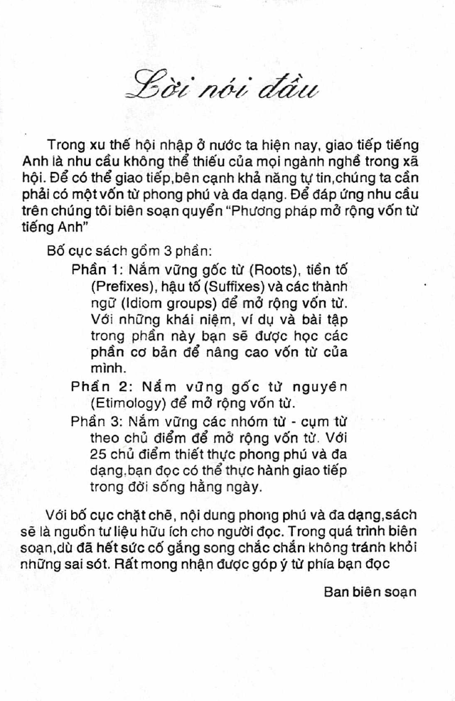 Sách Phương pháp mở rộng vốn từ tiếng Anh