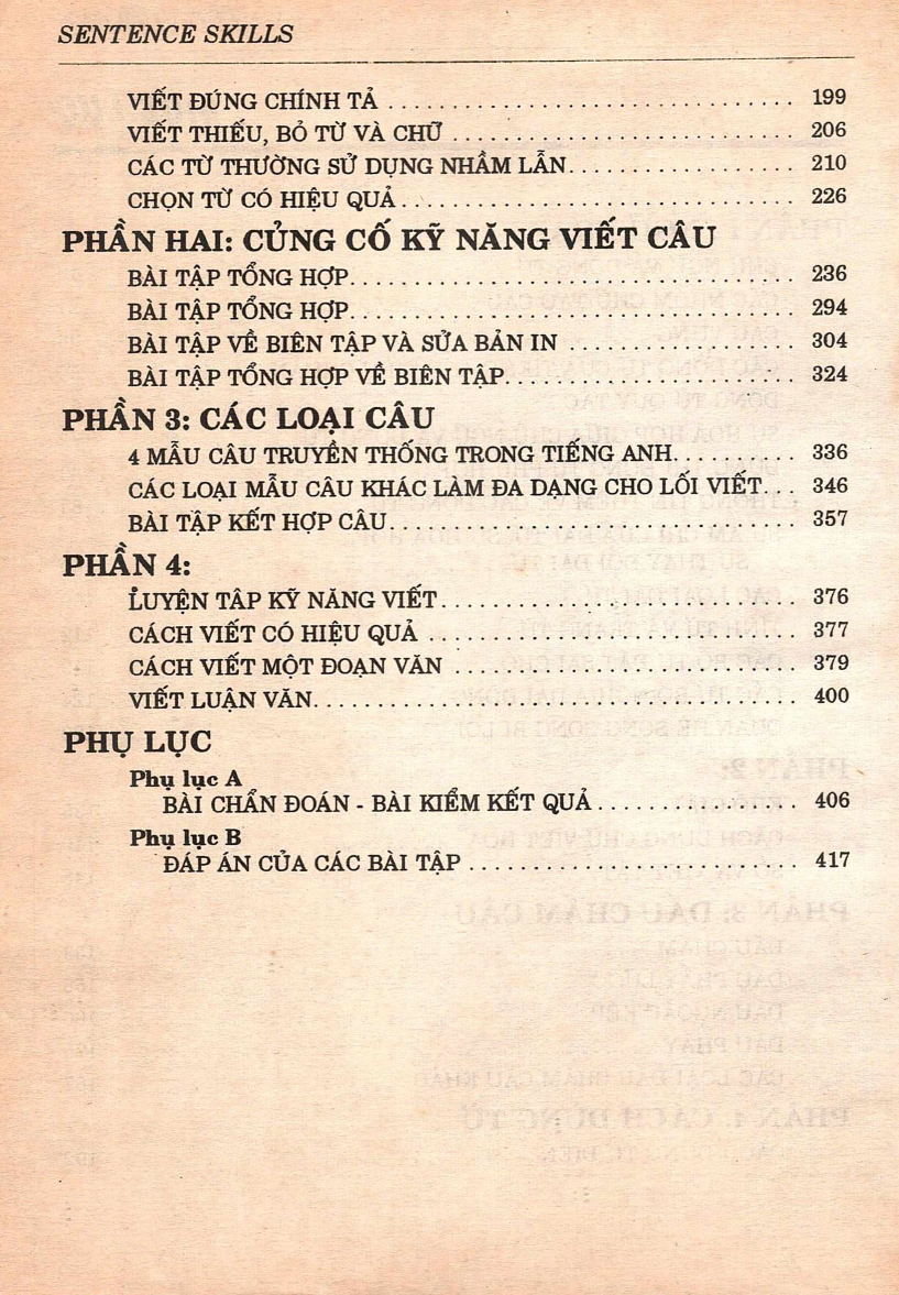 Sách Kỹ năng viết câu - Sentence Skills A book for writers