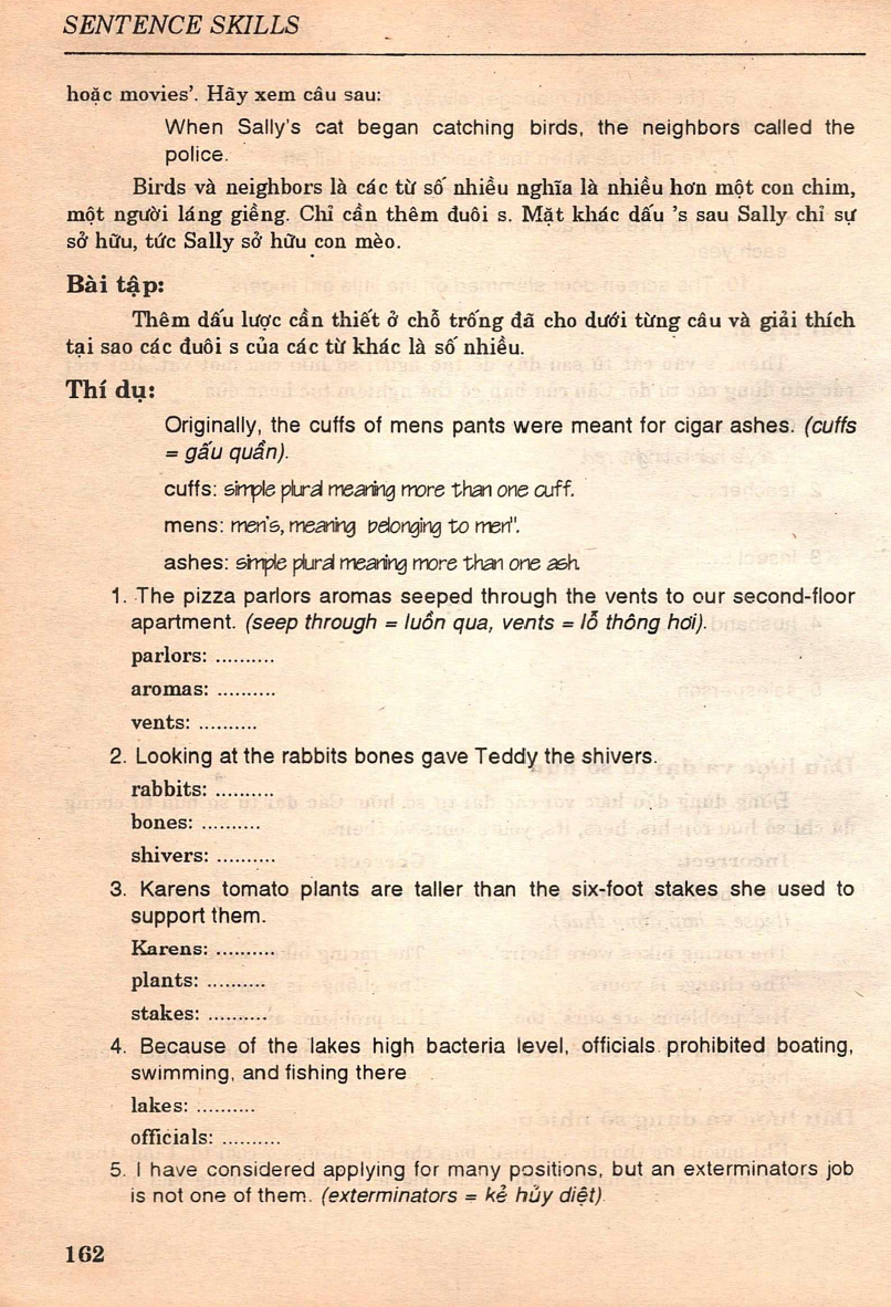 Sách Kỹ năng viết câu - Sentence Skills A book for writers