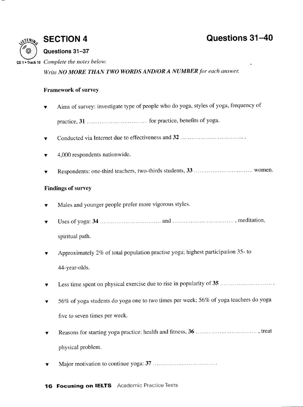 Sách Focusing On Ielts Academic Practice Tests With Answer Key - Second Edition