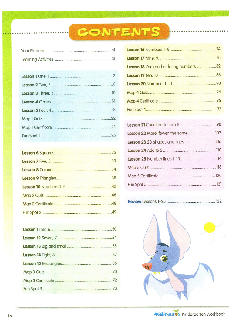 Sách 200 Essential Maths K1 - ABC Mathseeds, Skills For Kindergarten Book 1