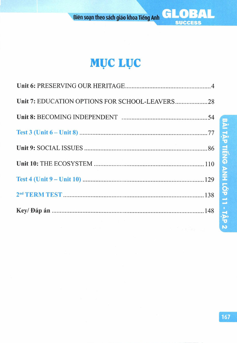 Sách Bài tập tiếng Anh lớp 11 Global Success 11 tập 2