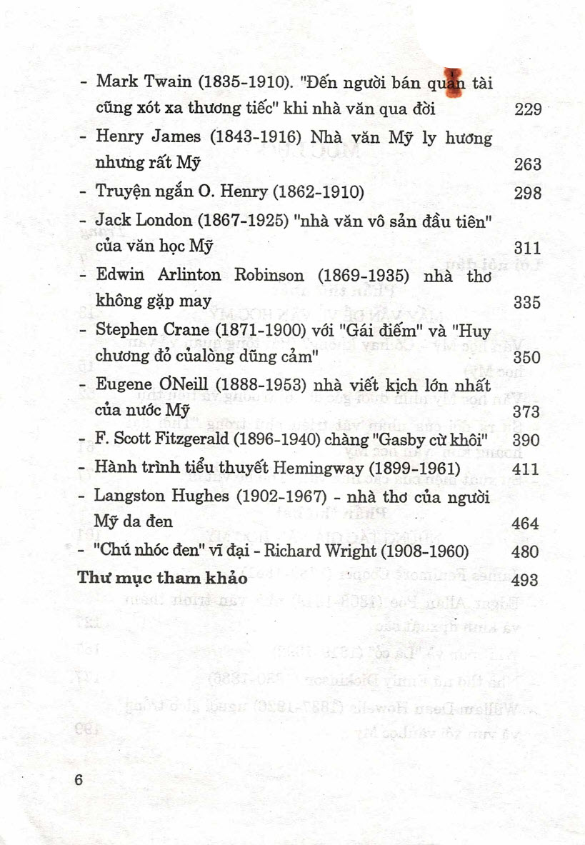 Sách Văn học Mỹ, Mấy vấn đề và tác giả