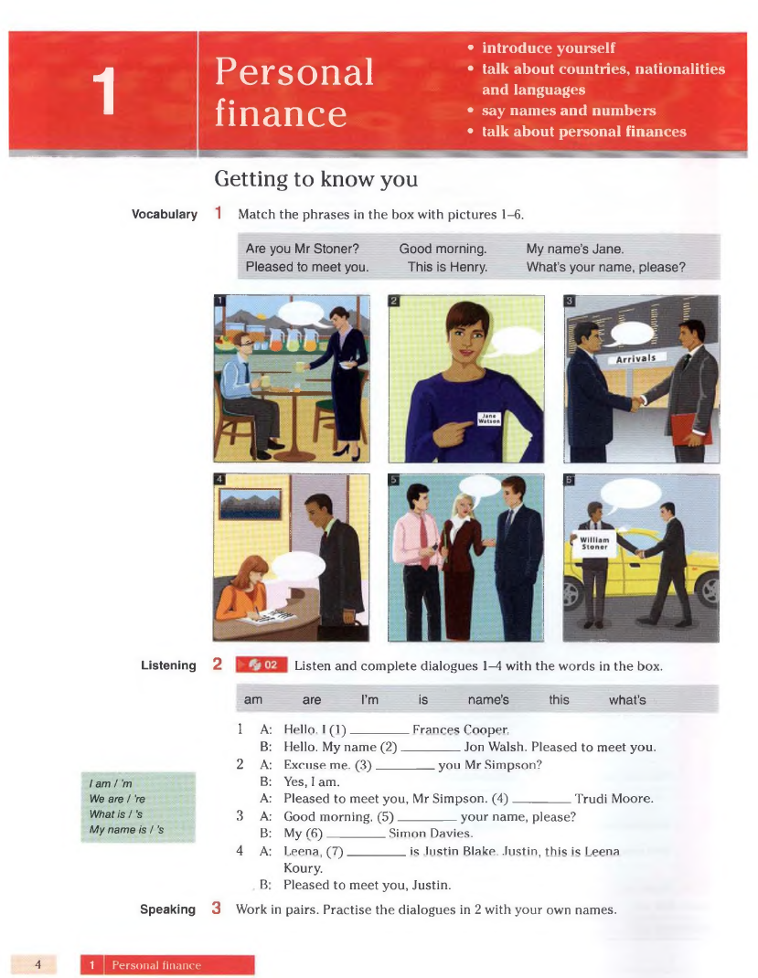 Sách English For Banking & Finance 1 Coursebook - Rosemary Richey, Vocational English + Teacher’s book + Tests