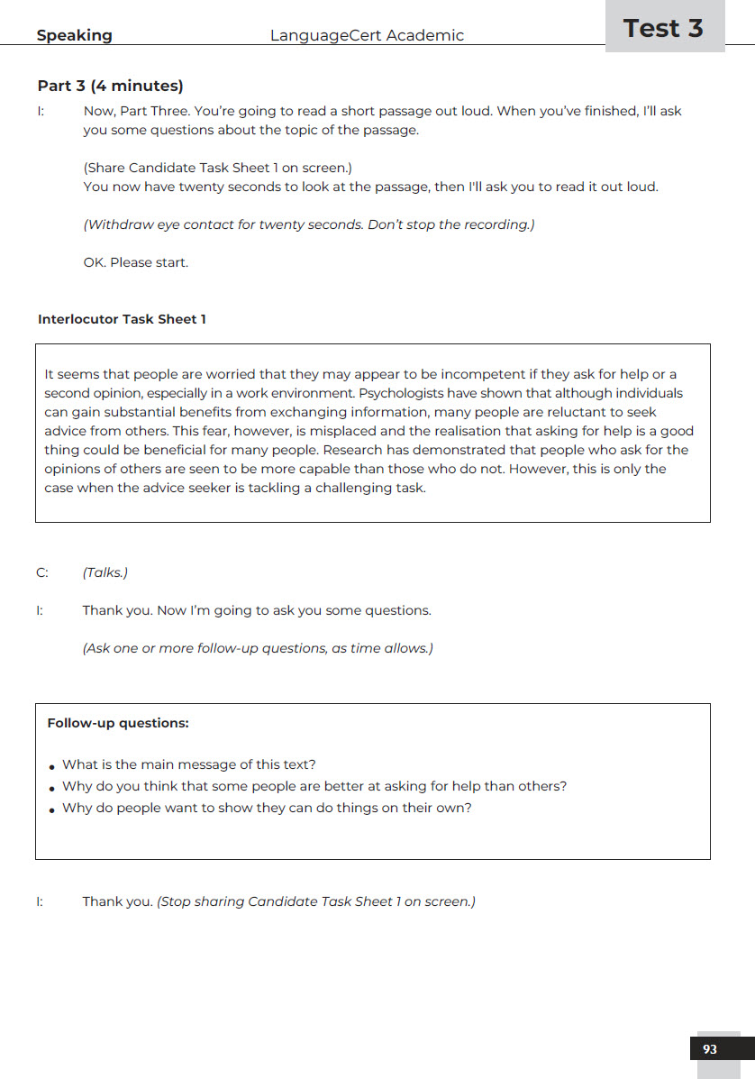 Sách LanguageCert Academic Official Practice Tests