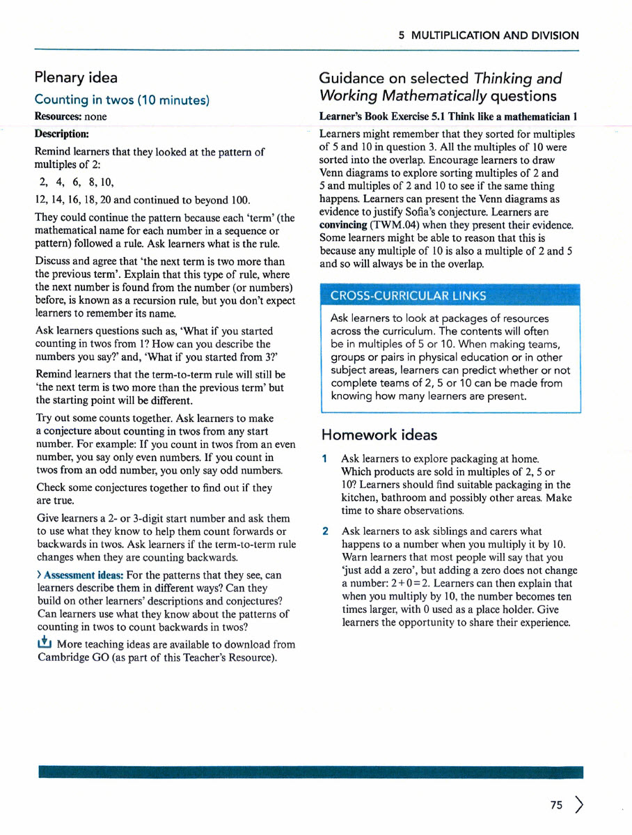 Sách Cambridge Primary Mathematics 3 Teacher’s Resource 3