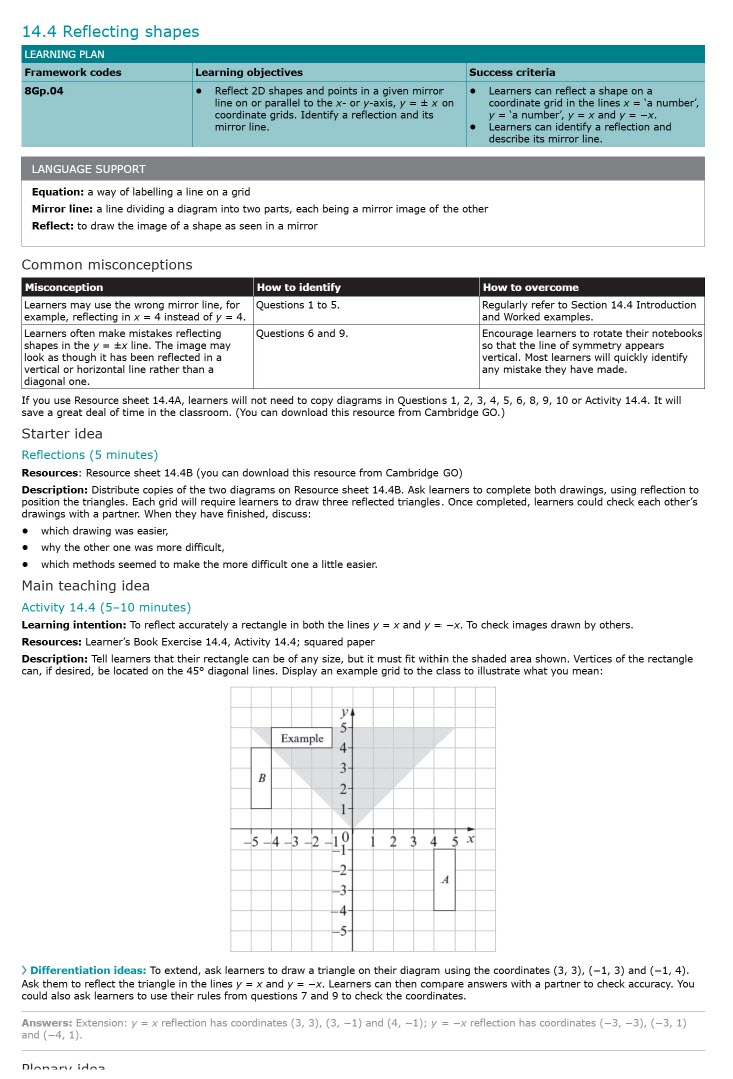 Sách Cambridge Lower Secondary Mathematics 8