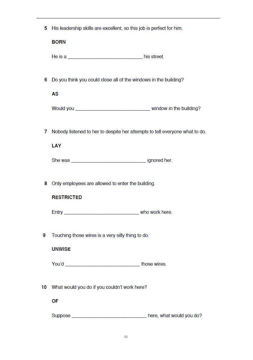 Sách English Master C2 key Word Transformation