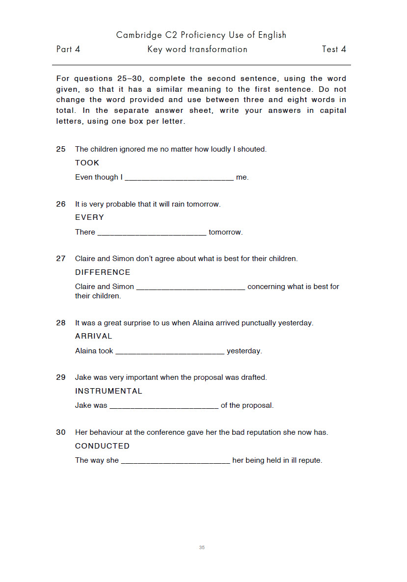Sách Use Of English - Another Ten Practice Tests For The Cambridge C2 Proficiency, 10 practice tests + Answers