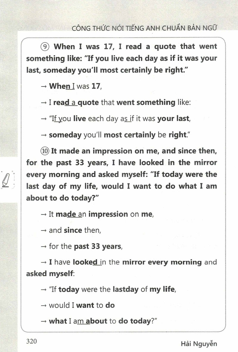 Sách Công thức nói tiếng Anh chuẩn bản ngữ, Hải Nguyễn