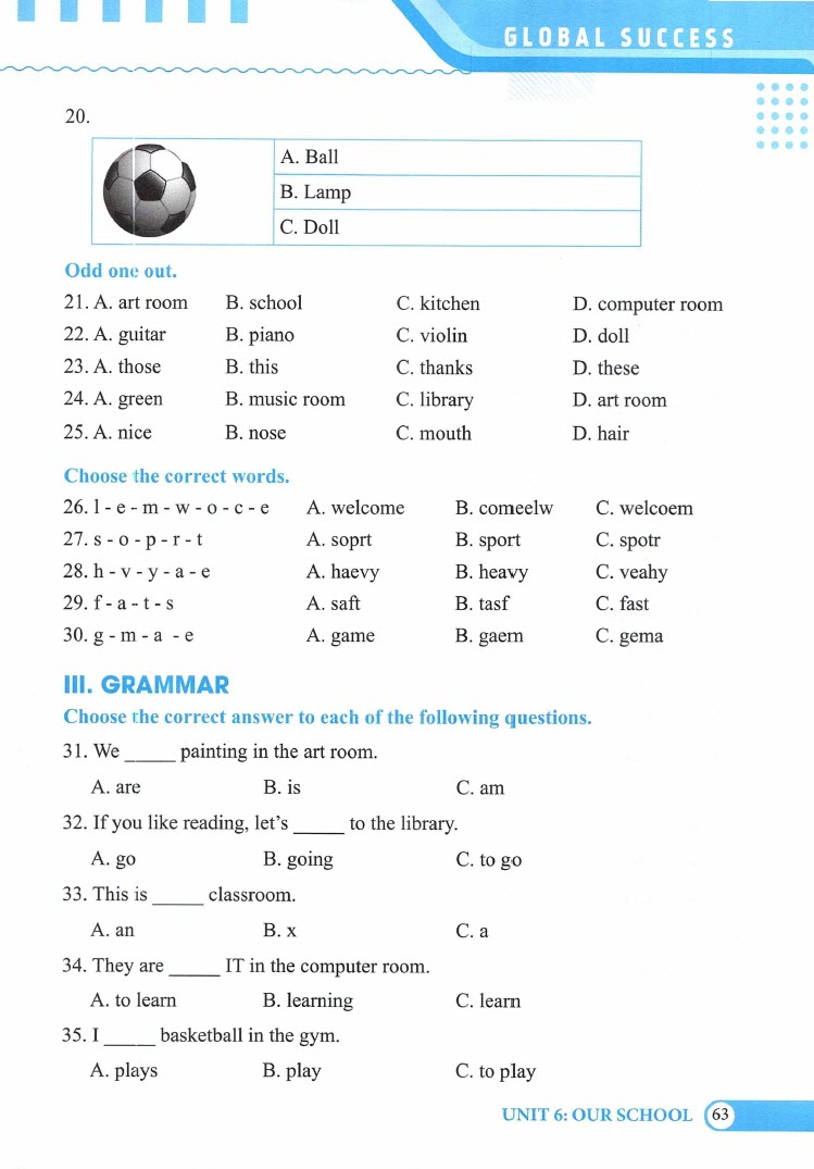 Sách Bài tập trắc nghiệm tiếng Anh lớp 3 tập 1, có đáp án