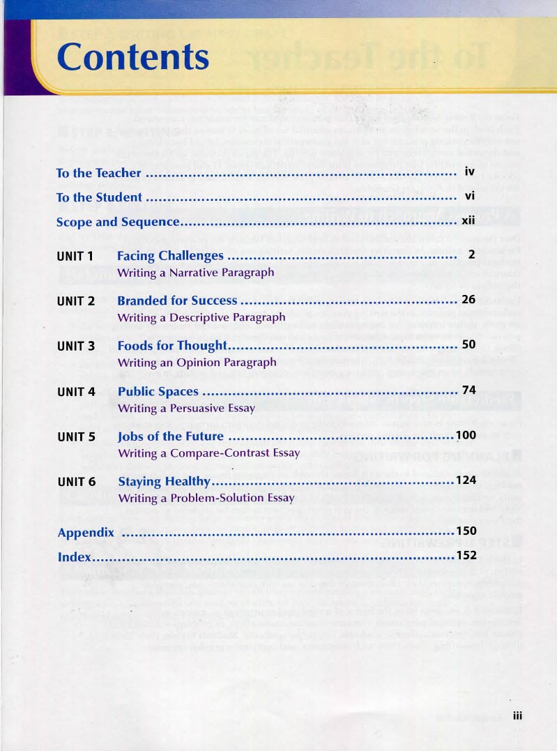 Sách Focus on Writing 3, Colin Ward + Teacher’s Manual