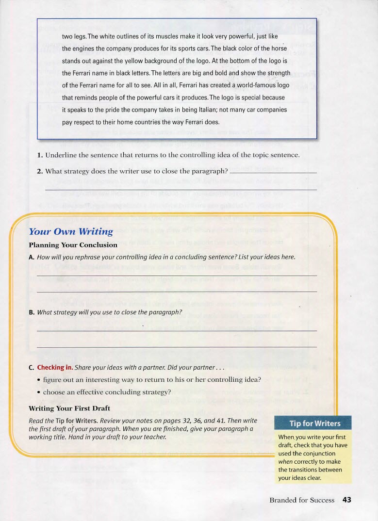 Sách Focus on Writing 3, Colin Ward + Teacher’s Manual