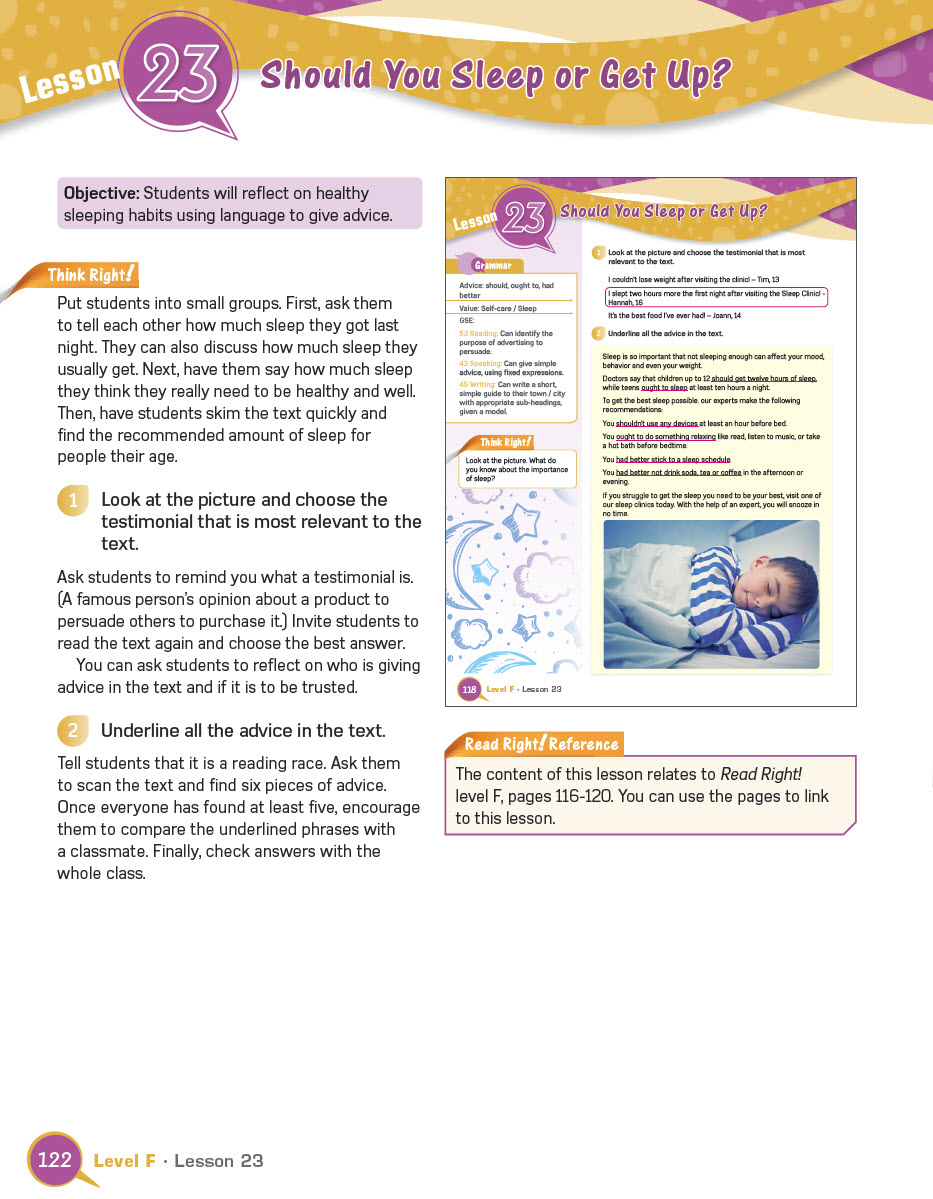 Sách Grammar Right Level F Teacher’s Guide + Tests + Resources