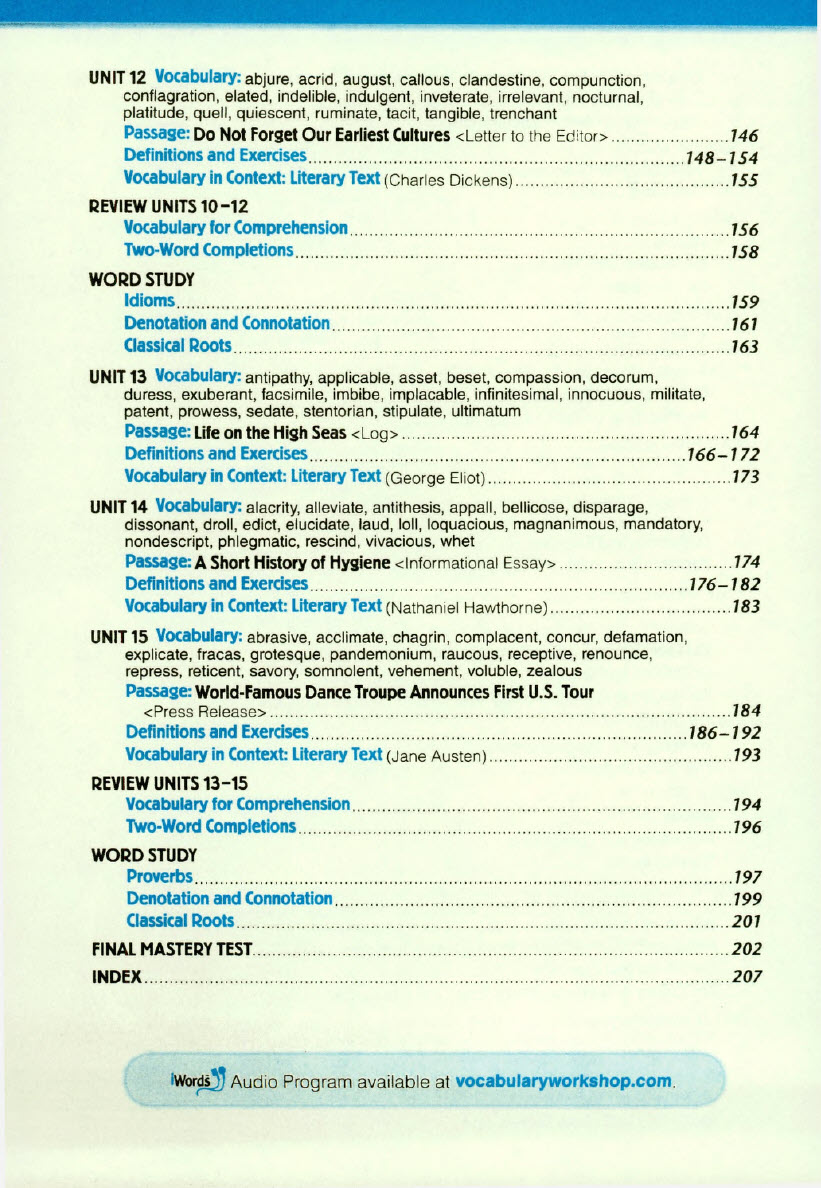 Sách Vocabulary Workshop Level E (Grade 10)