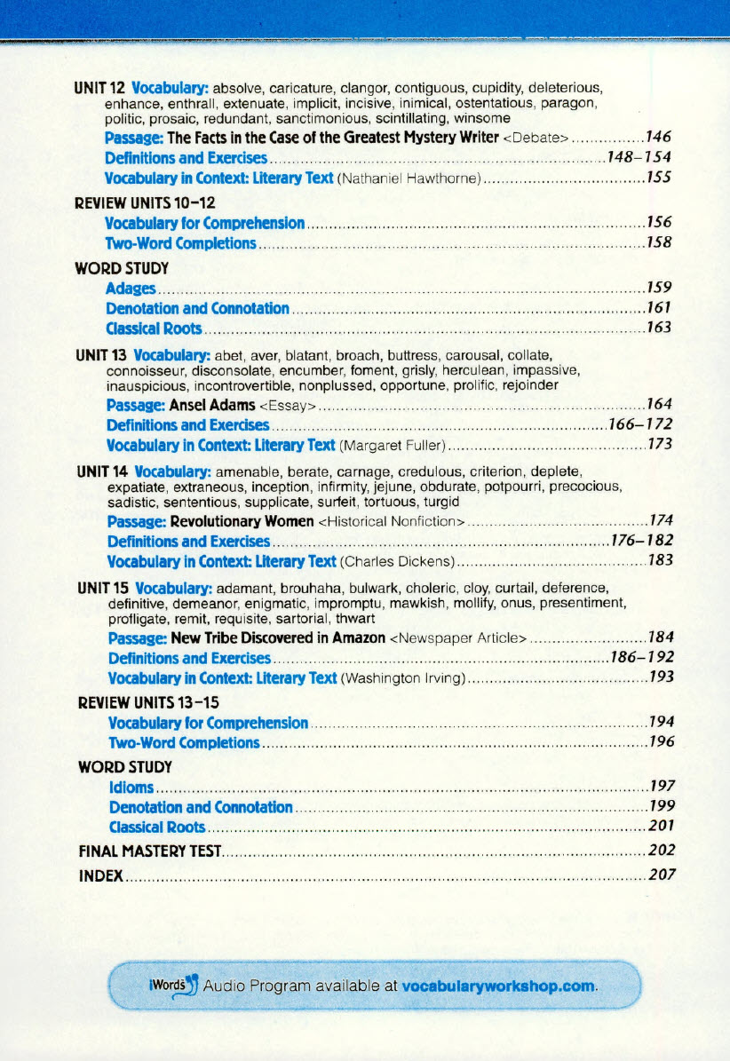 Sách Vocabulary Workshop Level F (Grade 11) của Enriched Edition