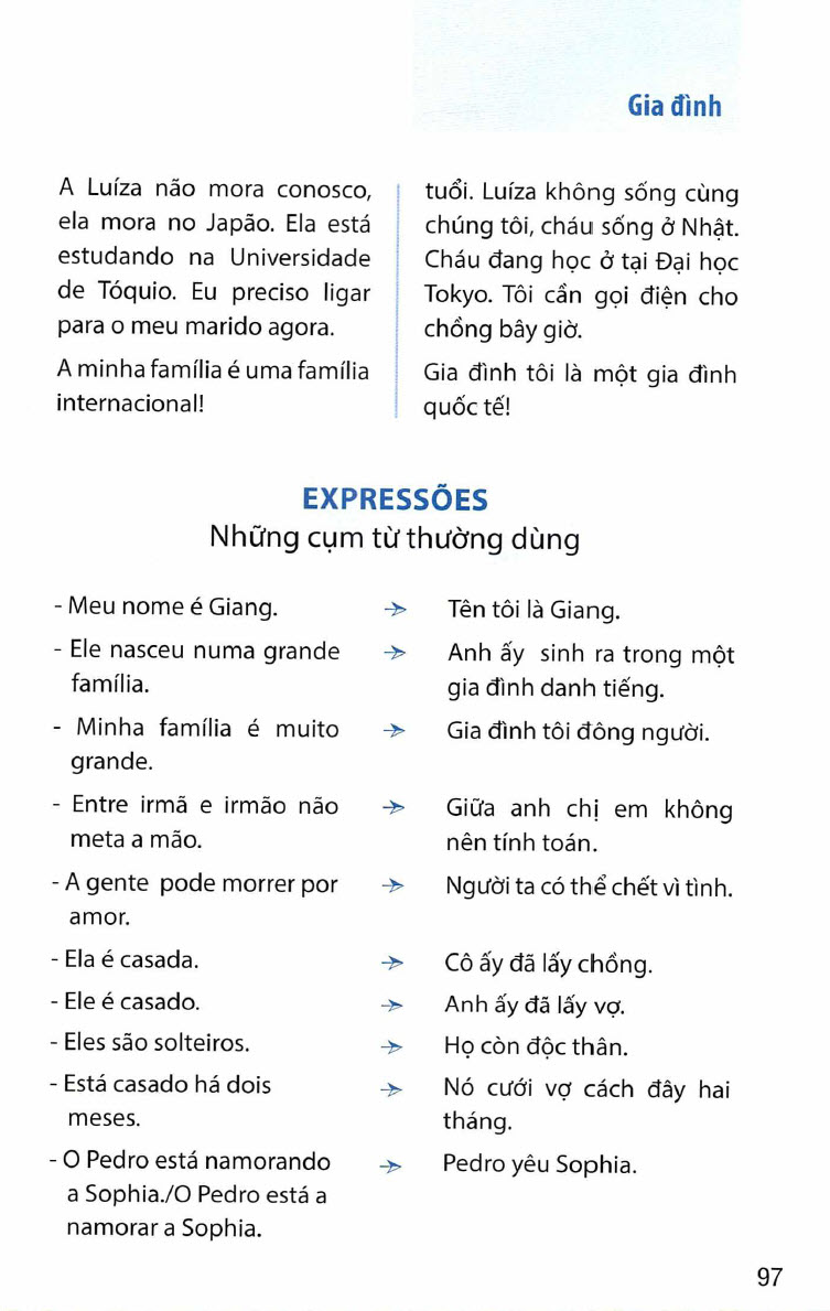 Sách Tự điển chủ đề nhân tình Việt, Dicionario Tematico Portugues Vietnamita