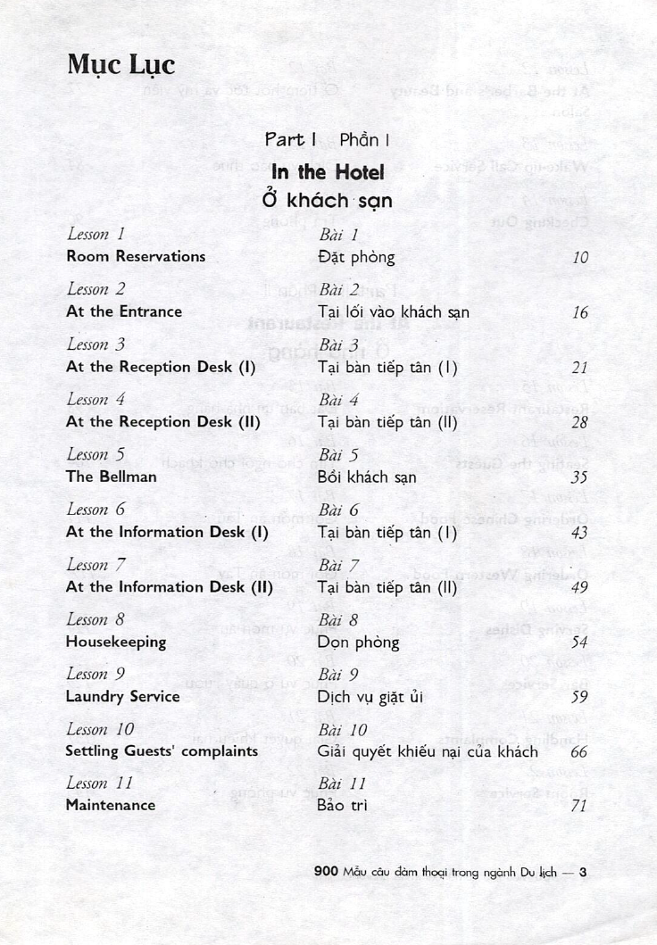 Sách 900 mẫu câu đàm thoại trong ngành du lịch