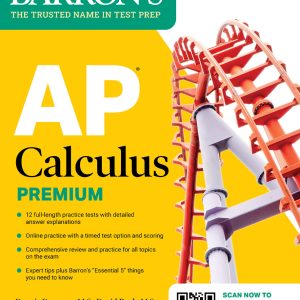 Sách AP Calculus Premium 2025, 12 Full-length Practice Tests With Detailed Answer Explainations